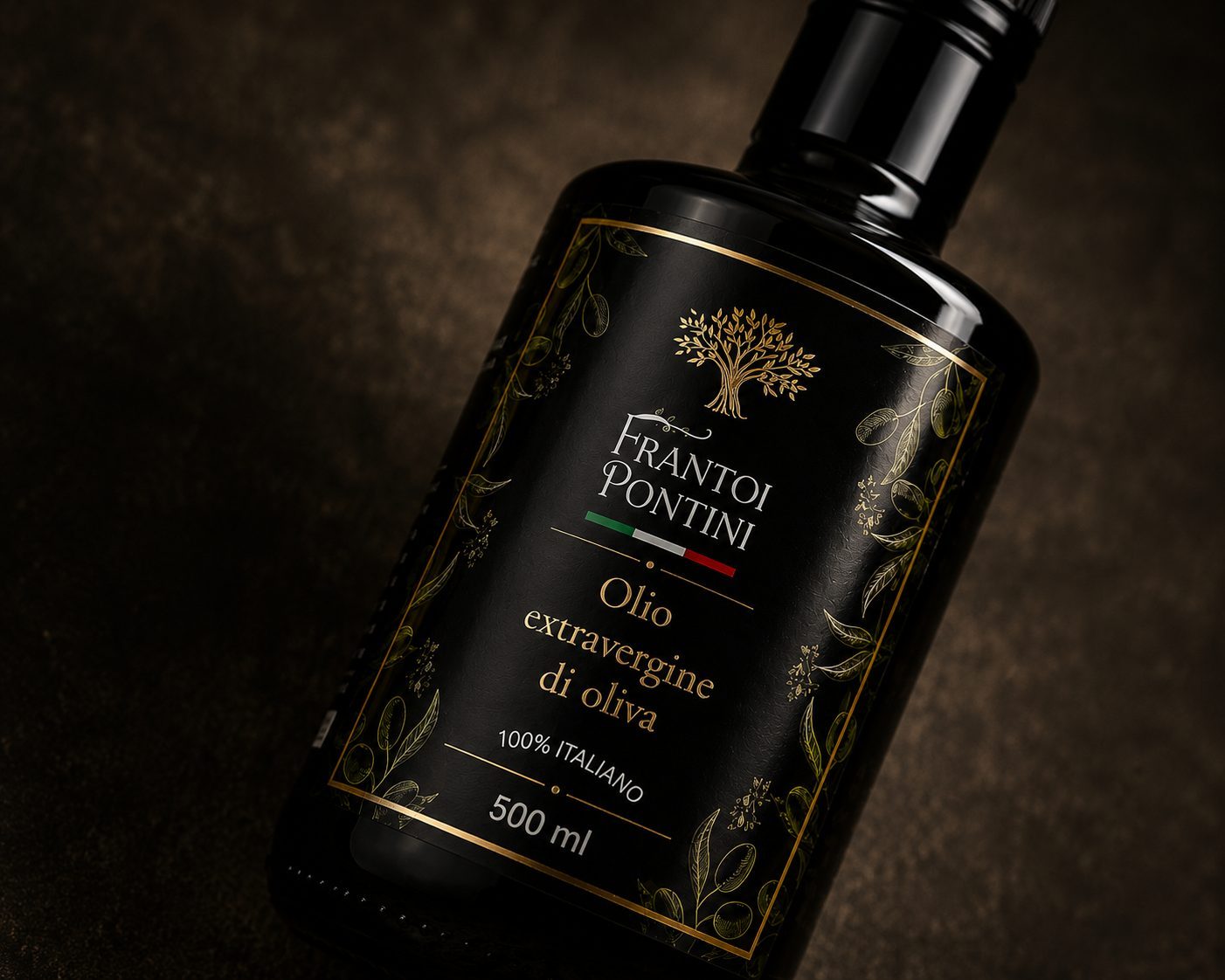 Dettaglio etichetta Frantoi Pontini
