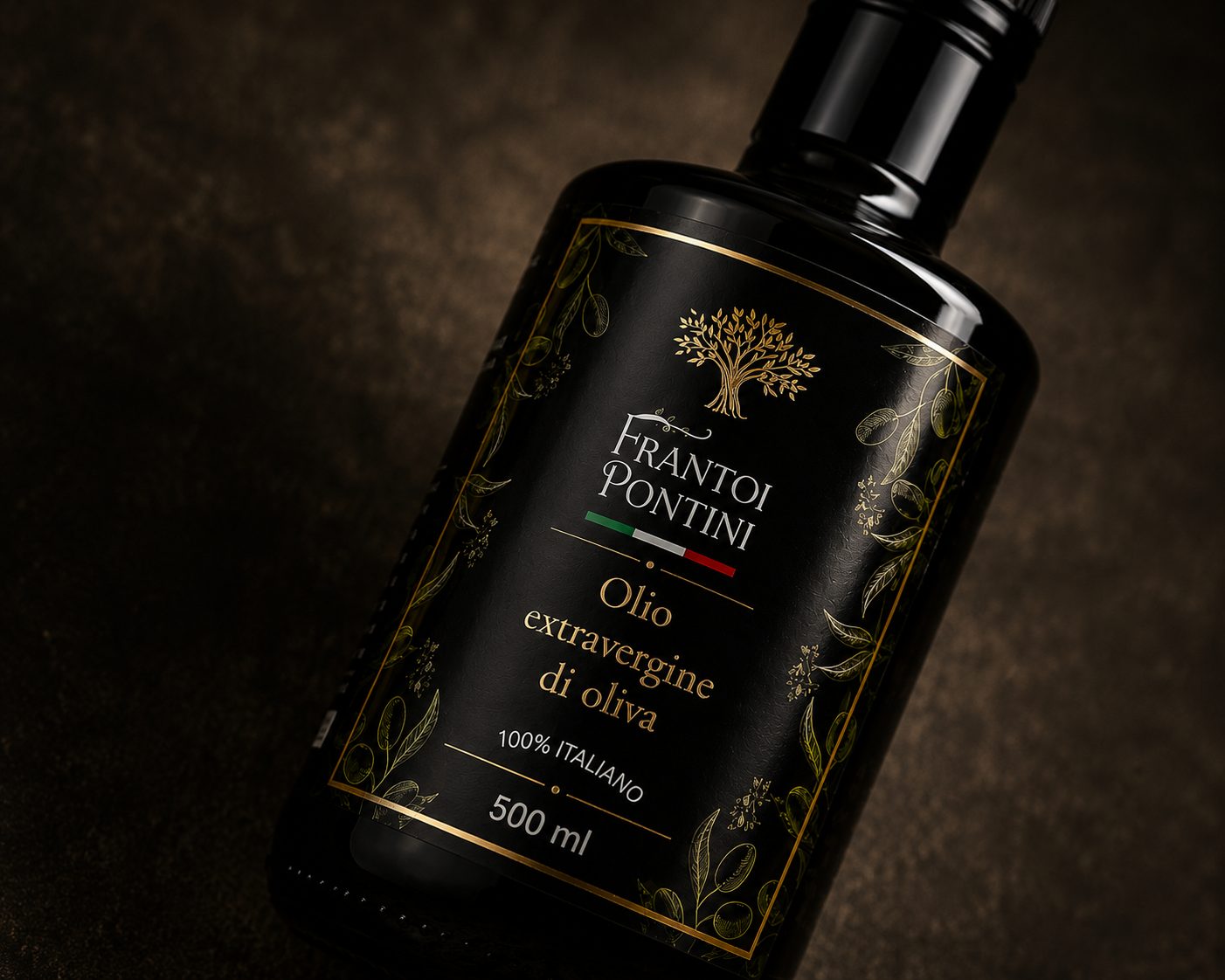 Dettaglio etichetta Frantoi Pontini